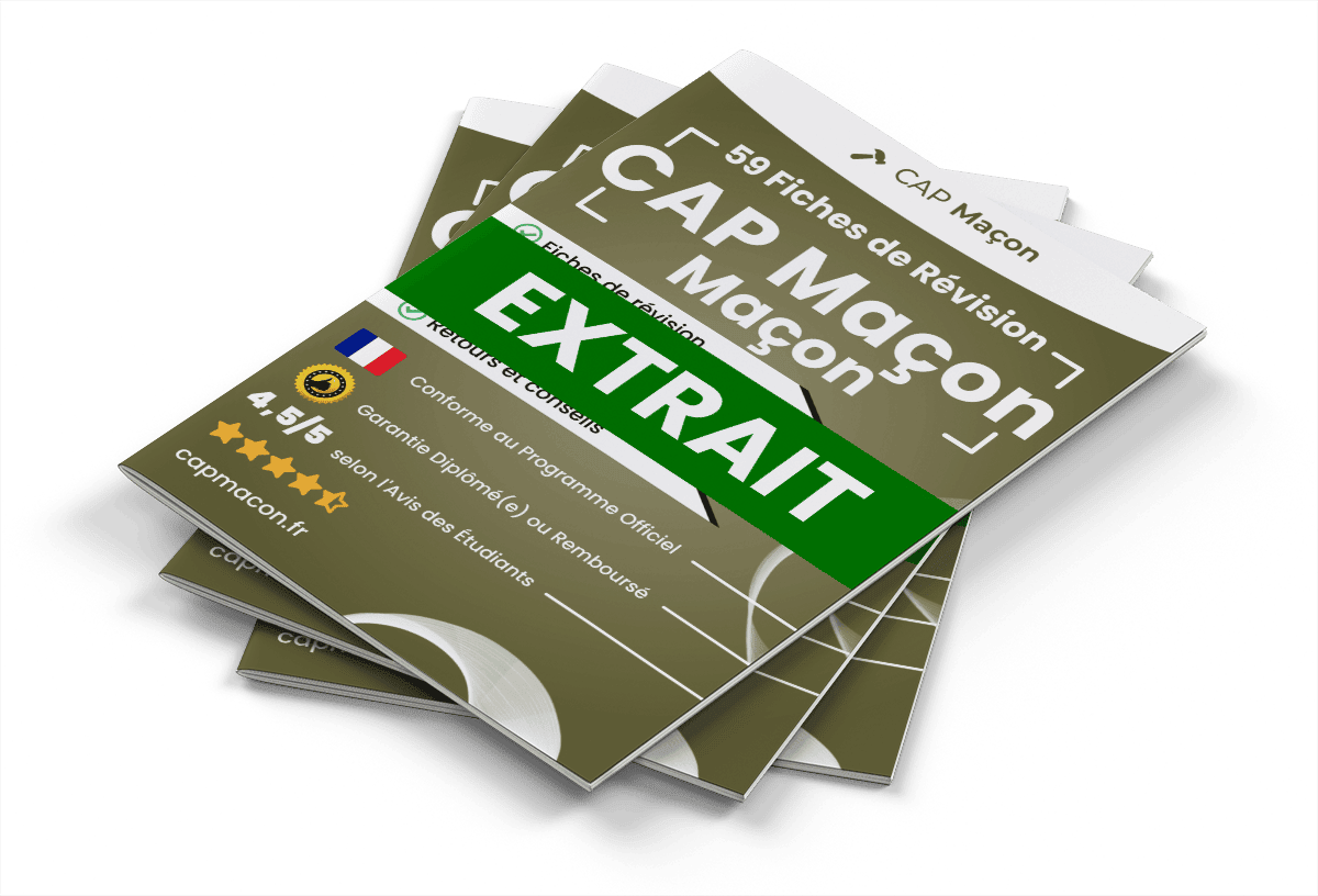 Extrait Fiches Révision gratuites CAP Maçon
